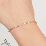 دستبند ژوپینگ نگین دار 63 عددی