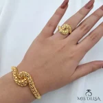 ست دستبند با انگشتر طرح مار