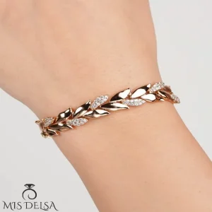 دستبند طرح گل ژوپینگ کد 895
