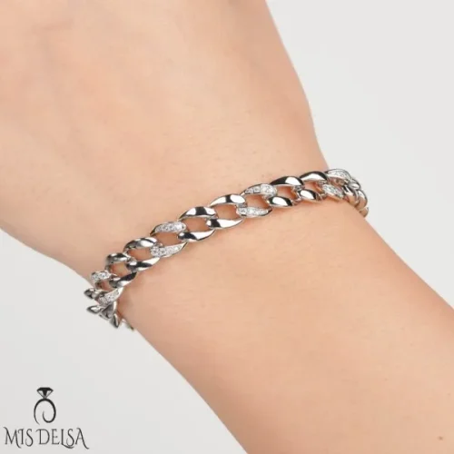 دستبند کارتیر نگین دار ژوپینگ کد 5490