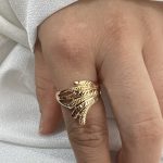 انگشتر زنانه طلاروس اصل مدل بال