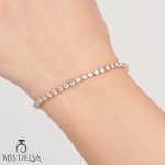 دستبند دخترانه 45 نگین دار ژوپینگ