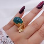 انگشتر زنانه سنگدار مدل پروانه