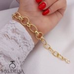دستبند زنانه طرح طلا مدل کتونا