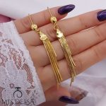 گوشواره آویز CityGOLD مدل ثتا