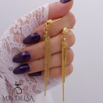 گوشواره آویز CityGOLD مدل ثتا