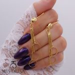 گوشواره آویز CityGOLD مدل دایره
