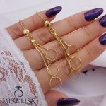 گوشواره آویز CityGOLD مدل دایره