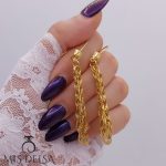 گوشواره آویز CityGOLD مدل پر