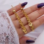 گوشواره آویز CityGOLD مدل پر