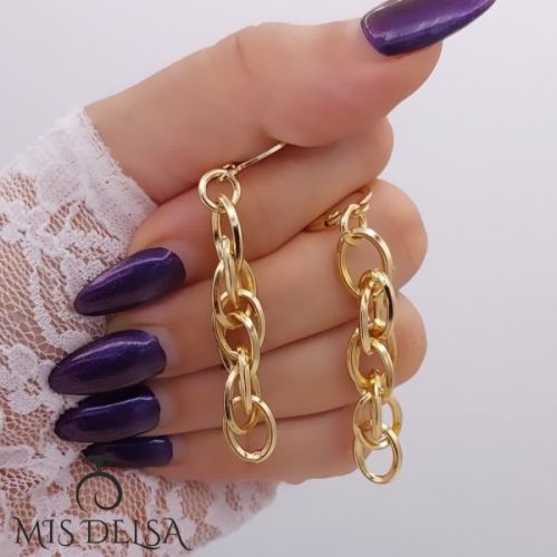 گوشواره طرح طلا مدل تما