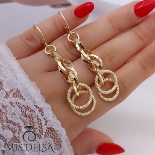 گوشواره طرح طلا مدل فامی