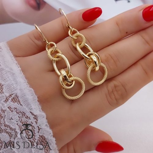 گوشواره طرح طلا مدل یلا