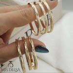 النگو بچه گانه 6 عددی طلاروس مدل کایو
