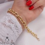 دستبند طرح طلا شین مدل پاپیون