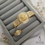 ست بنگل با انگشتر طرح شیر NYH