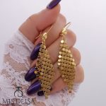 گوشواره آویز سیتی طرح لوزی