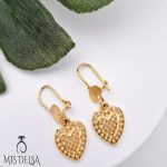گوشواره سیتی طرح قلب و برگ