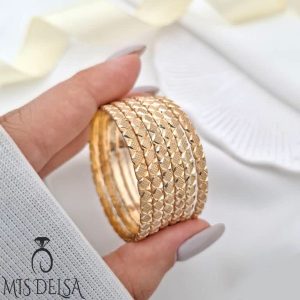 النگو بچگانه طلاروس 3 میل 6 عددی مدل ماه