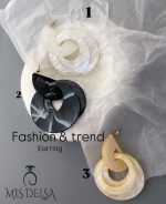 گوشواره رزینی حلقه دوبل