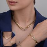 نیم ست لوکس ژوپینگ مدل کارتیر نگین‌ دار