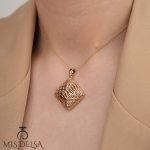 پلاک ژوپینگ مدل هندسی طلایی