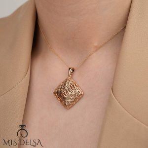پلاک ژوپینگ مدل هندسی طلایی
