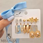 پک گوشواره ۶ عددی حلقه‌ ای