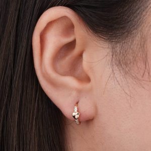 گوشواره حلقه‌ ای قلب ژوپینگ