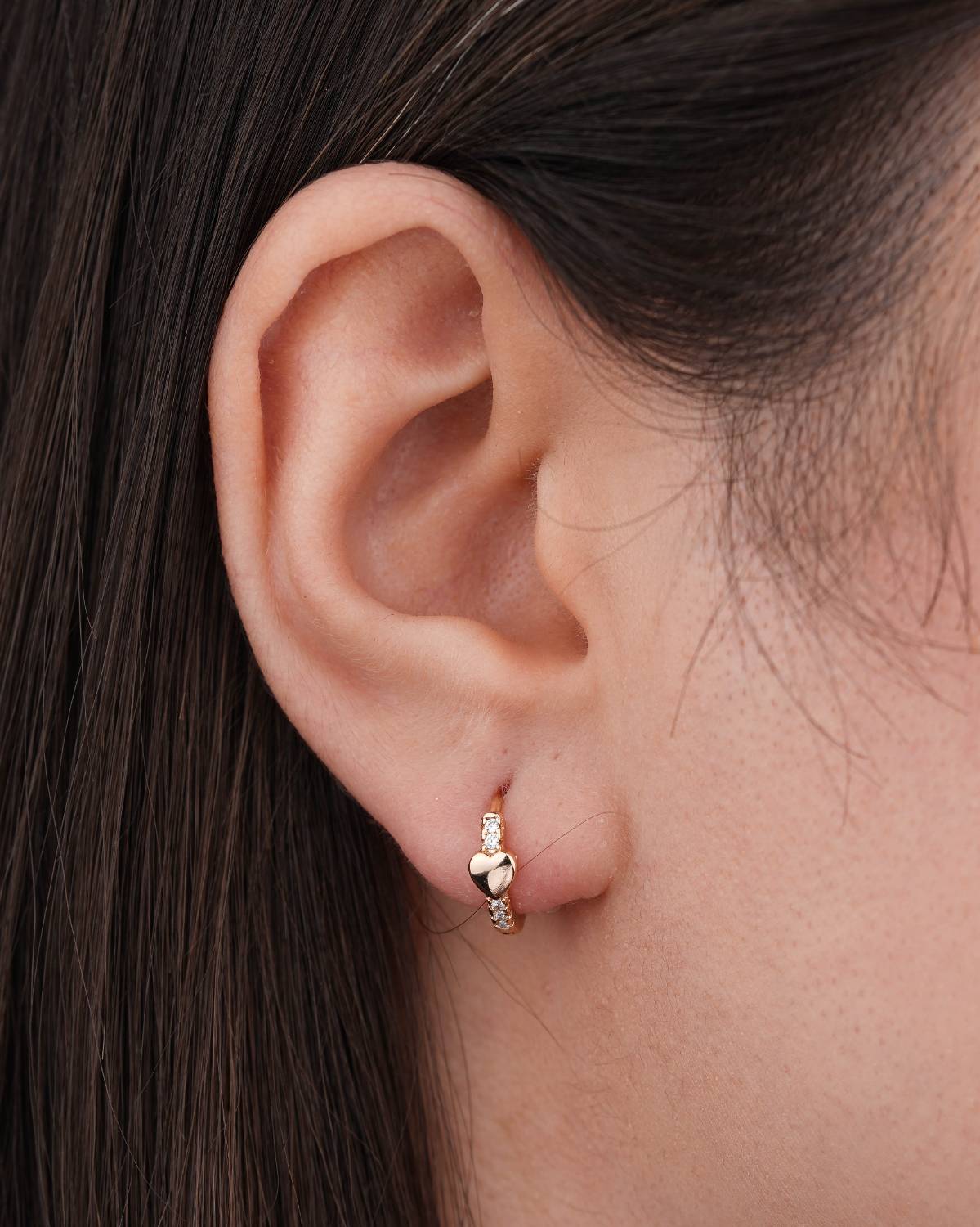 گوشواره-حلقه-ای-قلب-ژوپینگ گوشواره حلقه ای قلب ژوپینگ