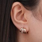 گوشواره حلقه‌ ای چندلایه ژوپینگ