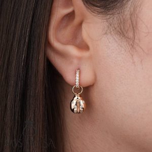 گوشواره کفشدوزک آویز ژوپینگ