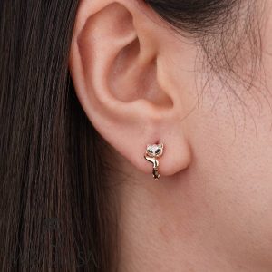گوشواره گربه دم‌ آویز ژوپینگ