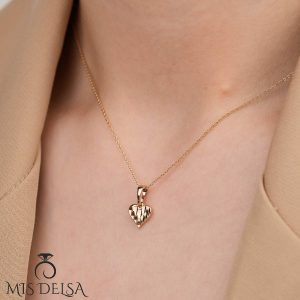 پلاک ژوپینگ طرح قلب تراش‌ دار
