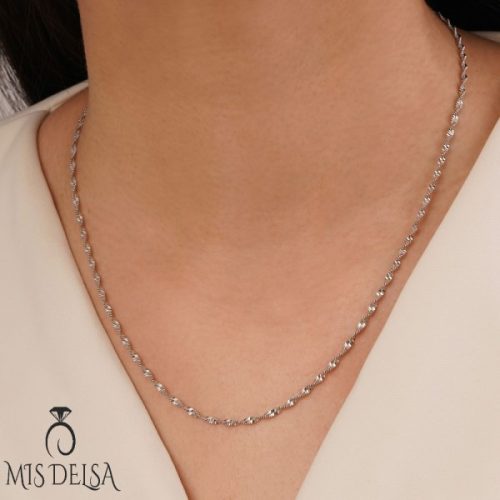 زنجیر ژوپینگ دیسکو سفید ۴۵ سانت