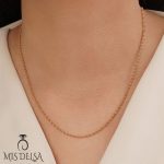 زنجیر ژوپینگ دیسکو طلایی ۴۵ سانت
