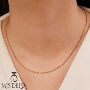 زنجیر ژوپینگ دیسکو طلایی ۴۵ سانت کد 239