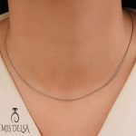 زنجیر ژوپینگ سفید ۴۵ سانت