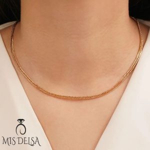 زنجیر ژوپینگ طلایی کارتیر 60 سانت 3.5 میل