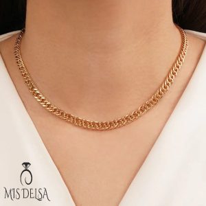 زنجیر ژوپینگ طلایی کارتیر 60 سانت 5.5 میل