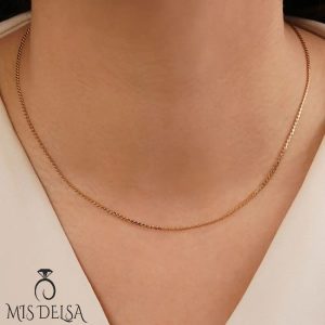 زنجیر ژوپینگ طلایی ۴۵ سانت کد 0213