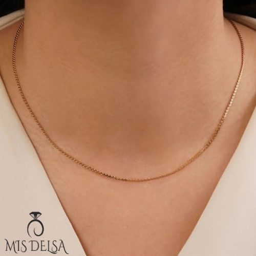 زنجیر ژوپینگ طلایی ۴۵ سانت کد 0213