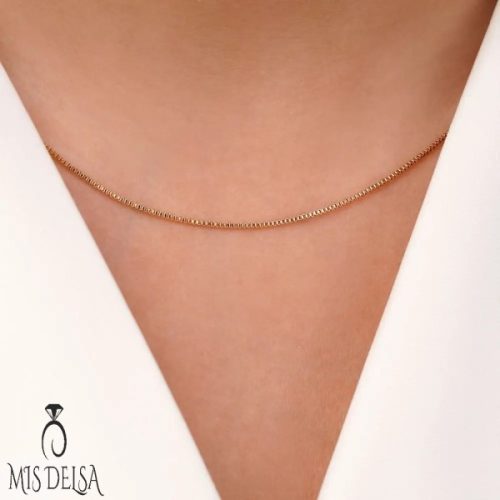 زنجیر ژوپینگ ونزی طلایی ۴۵ سانت 0.9 میل