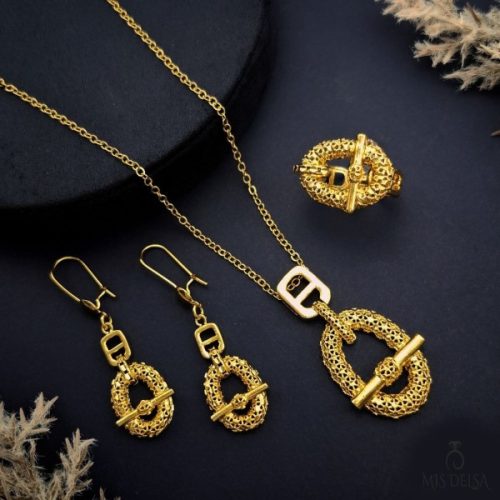 سرویس هرمس تراش دار Gity gold